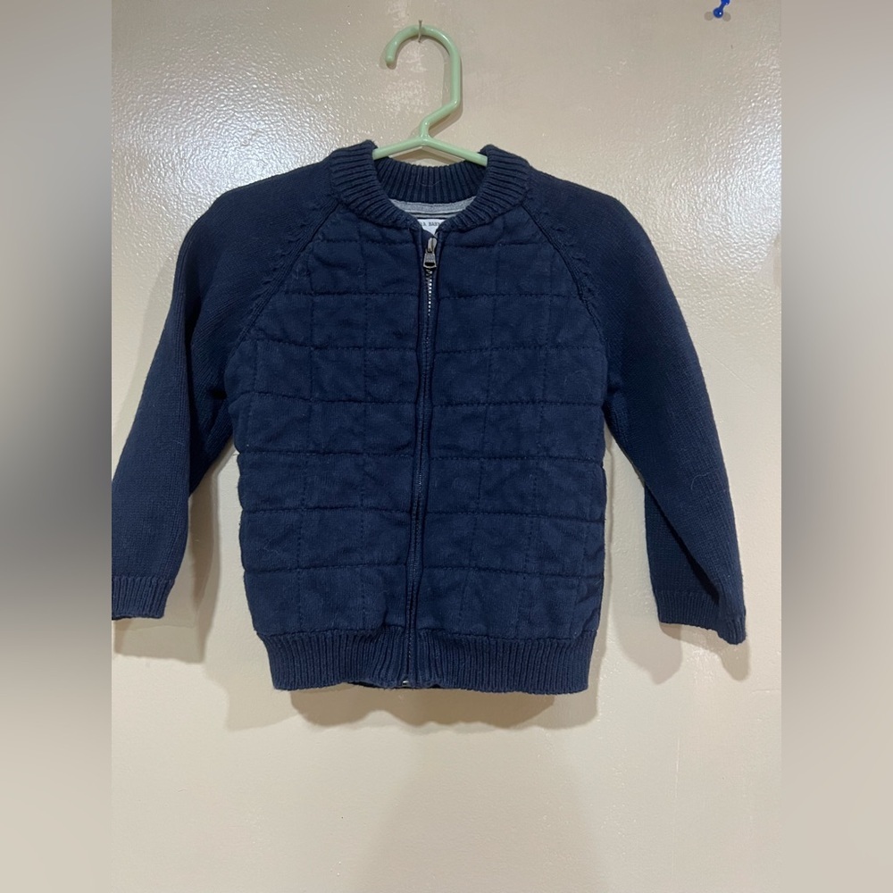 Zara baby knit wear Navy Blue Kids Quilted Jacket